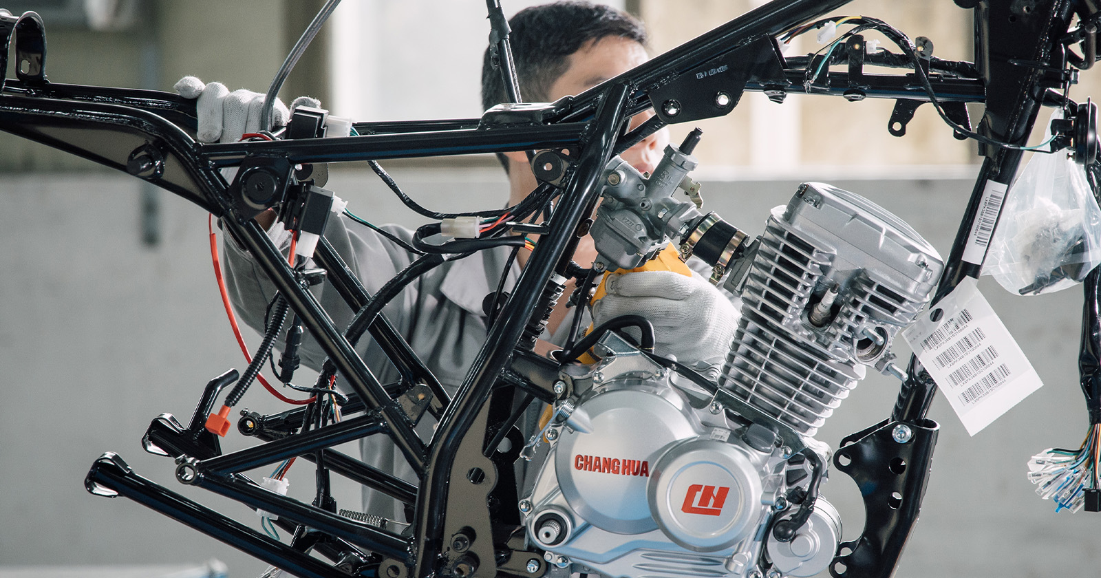 Motorcycle assembly line