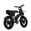 Retro Super73 Style Electric Bike 20" Fat Tire 500W Hub Motor Off-Road E-Bike with LED Headlight