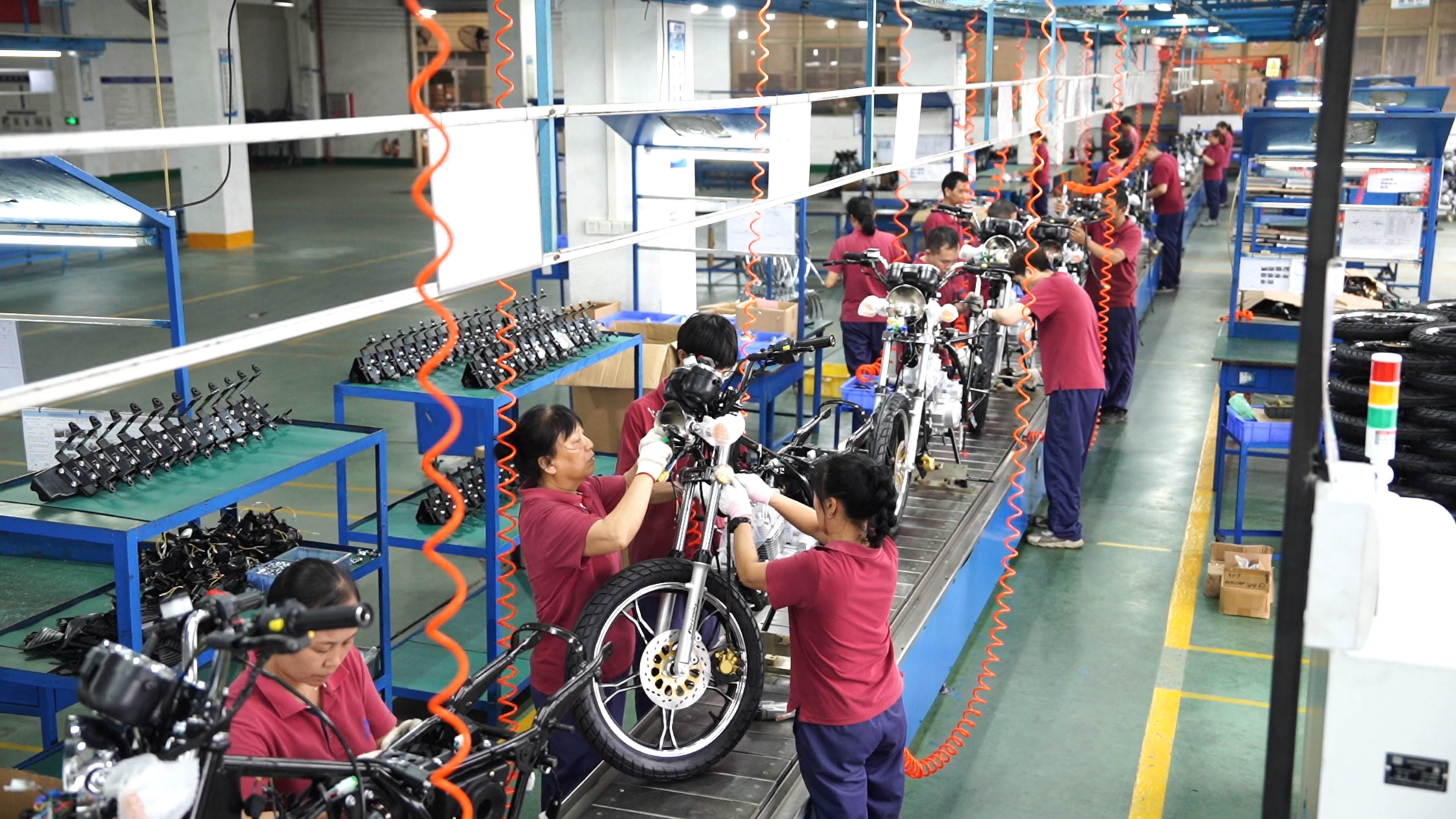 Chinese motorcycle factory