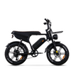 Retro Super73 Style Electric Bike 20" Fat Tire 500W Hub Motor Off-Road E-Bike with LED Headlight