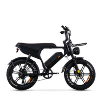 Retro Super73 Style Electric Bike 20" Fat Tire 500W Hub Motor Off-Road E-Bike with LED Headlight